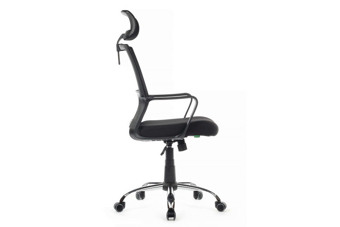 кресло rv chair mint 1029hb чёрная сетка / чёрная ткань фото