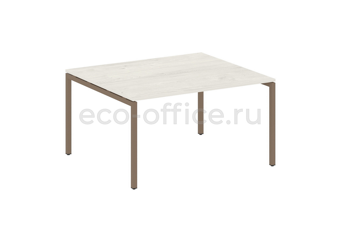 Стол переговорный (1 столешница) METAL SYSTEM QUATTRO 4x4 40БП.ПРГ-1.3 Дуб Наварра / Мокко металл  стоимость