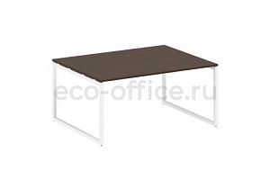 Стол переговорный (1 столешница) METAL SYSTEM QUATTRO 4x4 40БО.ПРГ-1.4 Венге Цаво / Белый металл фото