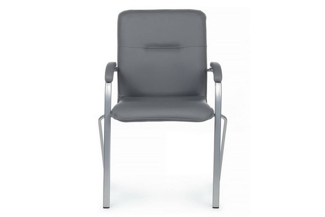 конференц-кресло rv chair самба smb-01 серая экокожа фото