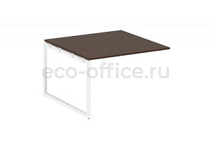 Проходной наборный элемент переговорного стола METAL SYSTEM QUATTRO 4x4 40БО.ППРГ-2 Венге Цаво / Белый металл фото