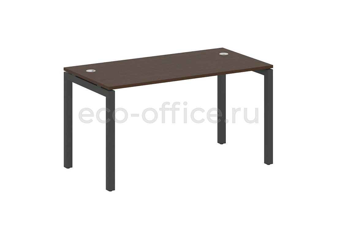 Стол письменный METAL SYSTEM QUATTRO 5x5 50БП.СП-3 Венге Цаво / Антрацит металл купить в Москве