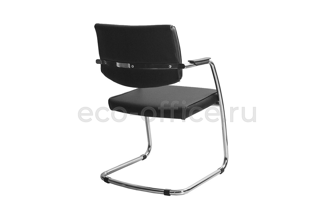 Стул посетителя DELTA PA Chrome 450330-07/V4 Чёрная экокожа  стоимость