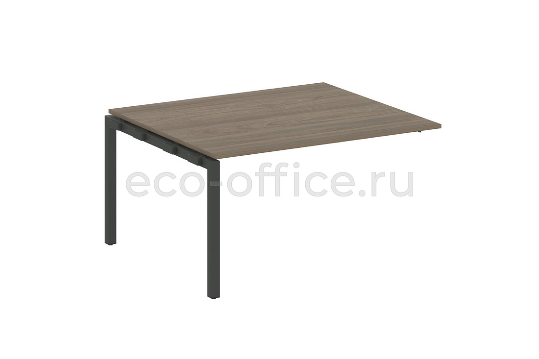 Проходной наборный элемент переговорного стола METAL SYSTEM QUATTRO 5x5 50БП.ППРГ-3 Вяз Благородный / Антрацит металл   стоимость