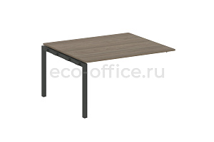 Проходной наборный элемент переговорного стола METAL SYSTEM QUATTRO 5x5 50БП.ППРГ-3 Вяз Благородный / Антрацит металл фото