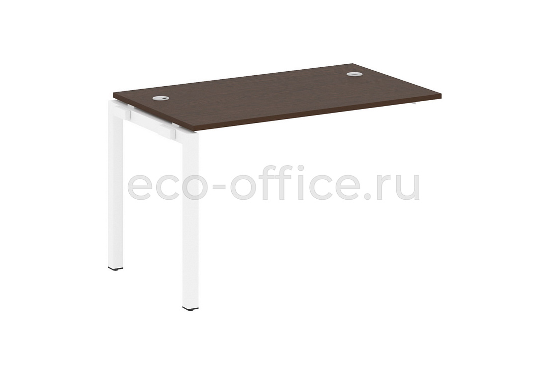 Проходной наборный элемент METAL SYSTEM QUATTRO 5x5 50БП.ПРС-СП-1.2 Венге Цаво / Белый металл купить в Москве
