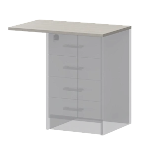 Крышка к приставным тумбам Protech А-706.Ф Ясень шимо фото