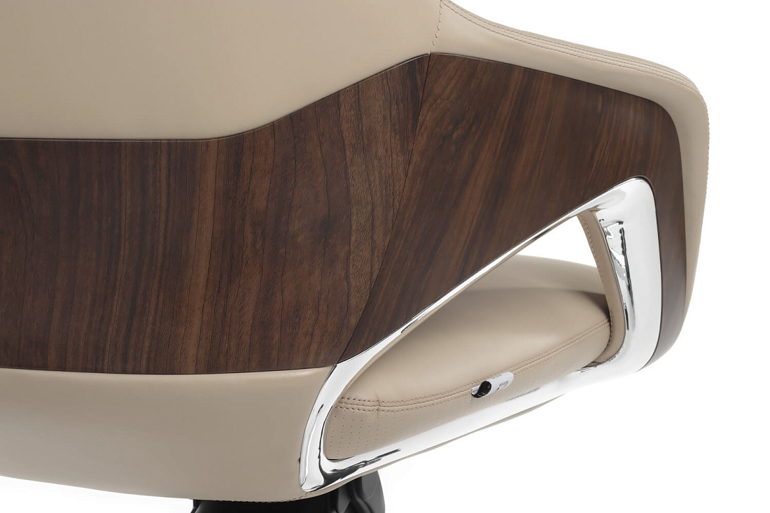 Кресло руководителя RV Design AURA-M FK005-B Светло-бежевая кожа  стоимость