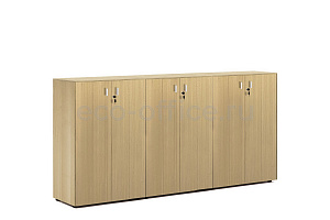 Шкаф средний EXE 101 735 OAK 07 Дуб Светлый / Хром фото