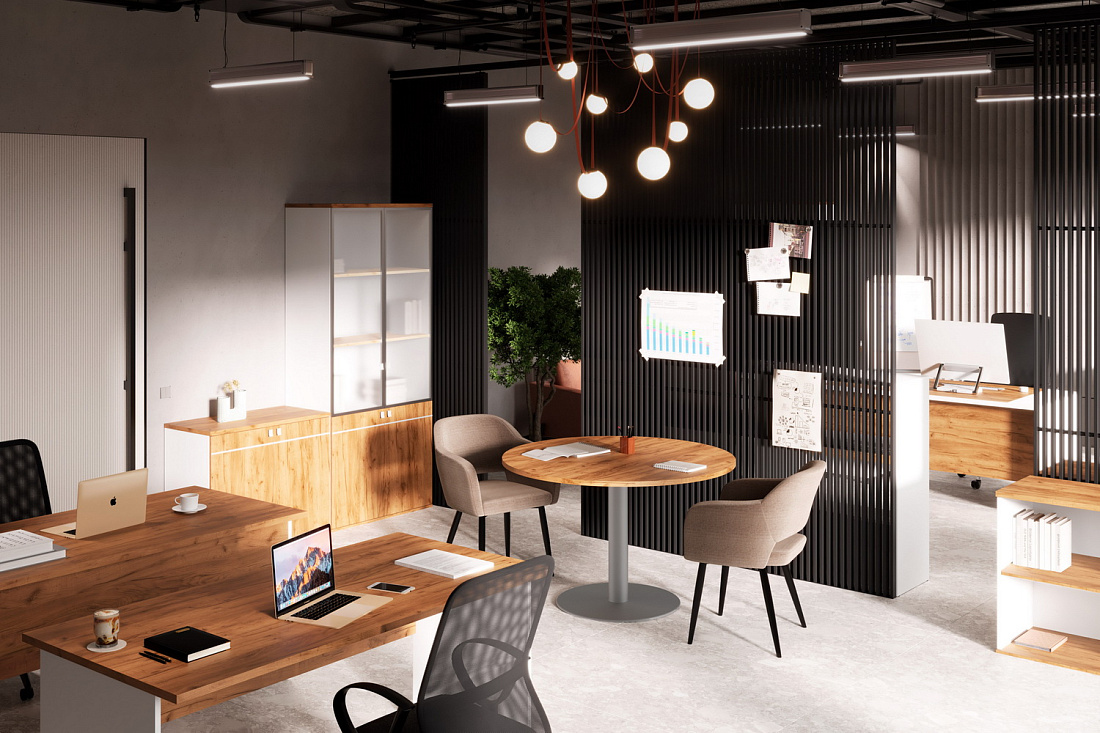 столы для переговоров tess дуб крафт золотой фото