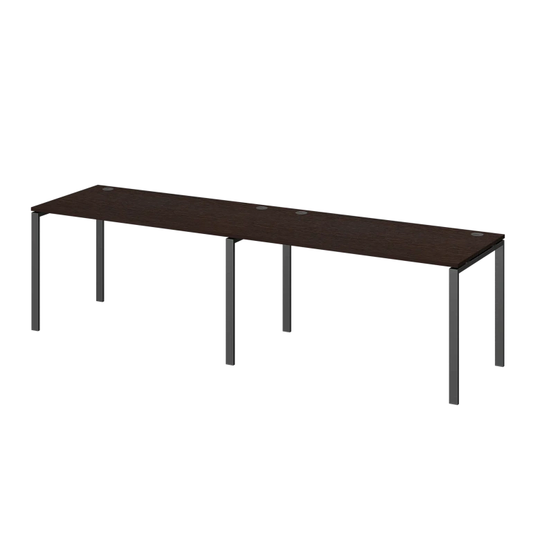 бенч линейный на 2 рабочих места protech амбл-003.60 дуб венге/антрацит фото