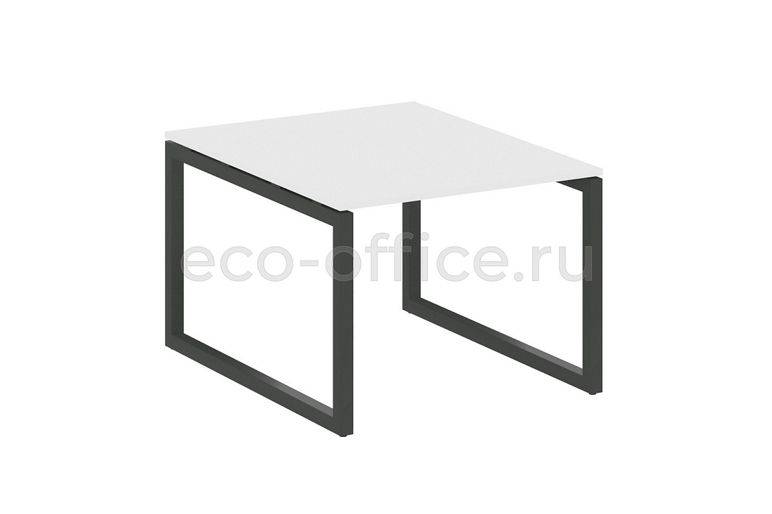 Стол переговорный (1 столешница) METAL SYSTEM QUATTRO 5x5 50БО.ПРГ-1.1 Белый / Антрацит металл  стоимость