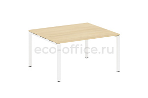 Стол переговорный (1 столешница) METAL SYSTEM STYLE БП.ПРГ-1.3 Акация Лорка / Белый металл фото