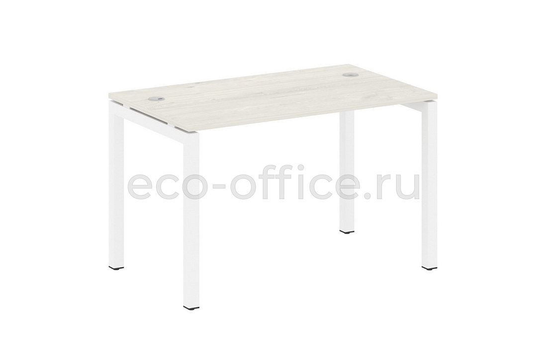Стол письменный METAL SYSTEM QUATTRO 5x5 50БП.СП-2 Дуб Наварра / Белый металл купить в Москве