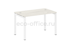 Стол письменный METAL SYSTEM QUATTRO 5x5 50БП.СП-2 Дуб Наварра / Белый металл фото