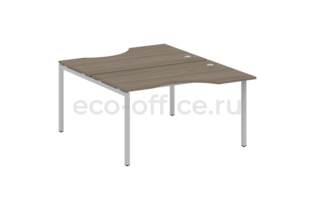 Рабочая станция криволинейная METAL SYSTEM QUATTRO 4x4 40БП.РАС-СА-2.2 Вяз Благородный / Серый металл  стоимость