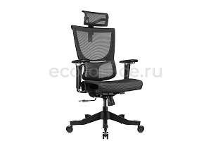 Кресло эргономичное ECO-CHAIR S8 Ergo Mesh Чёрный пластик / Чёрная сетка фото