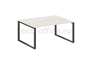 Стол переговорный (1 столешница) METAL SYSTEM STYLE БО.ПРГ-1.4 Дуб Наварра / Антрацит металл фото