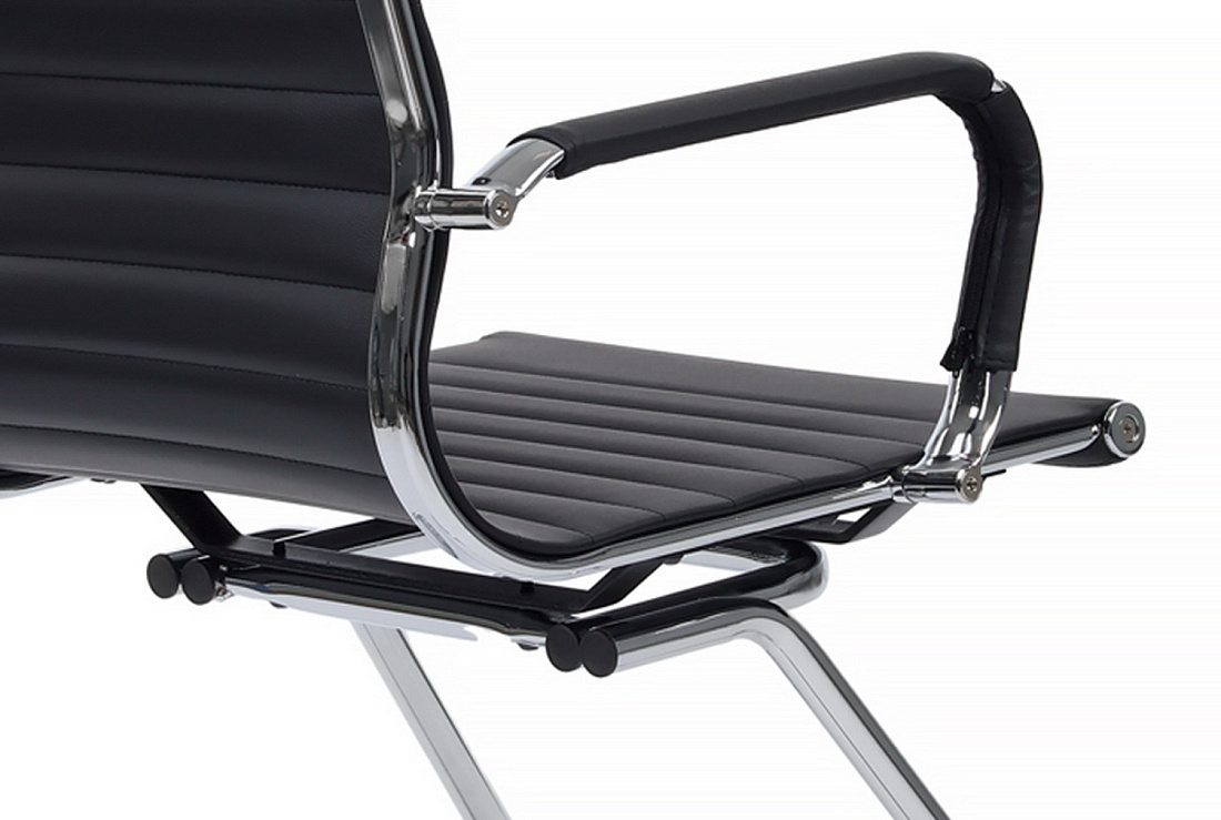 Конференц-кресло RV Chair HUGO 6002-3EC Чёрная экокожа  стоимость
