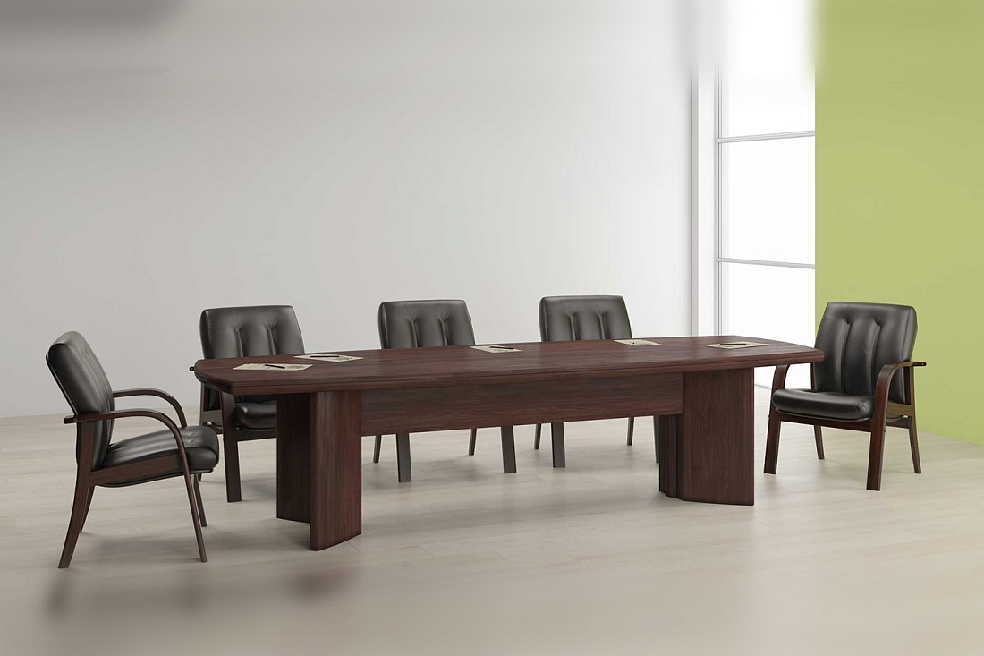 столы для переговоров davos дуб шоколад фото