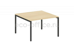 Стол переговорный (1 столешница) METAL SYSTEM QUATTRO 4x4 40БП.ПРГ-1.2 Акация Лорка / Антрацит металл фото