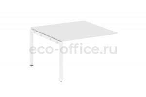 Проходной наборный элемент переговорного стола METAL SYSTEM QUATTRO 5x5 50БП.ППРГ-2 Белый / Белый металл фото