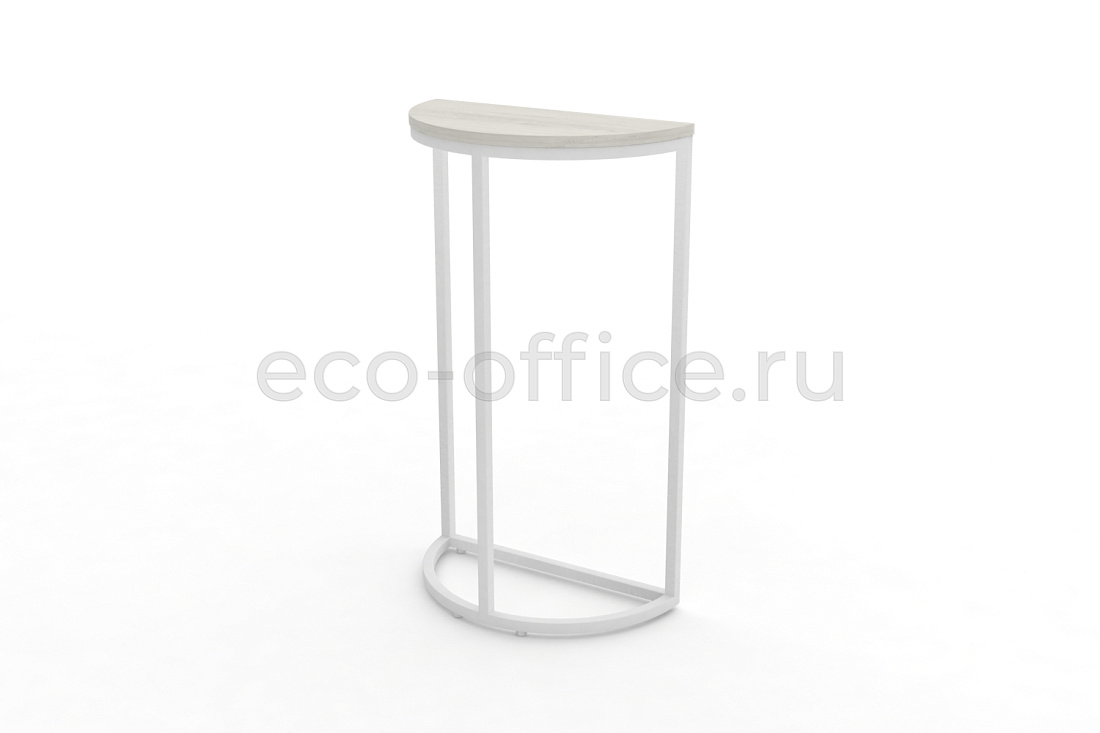 Стол журнальный SLICE-850 Дуб Наварра / Белый металл  стоимость