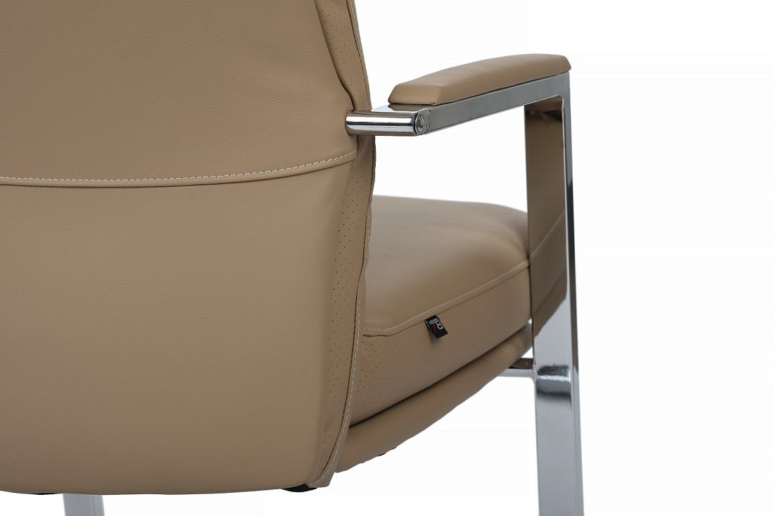 конференц-кресло rv chair leon-sf d916 бежевая экокожа фото