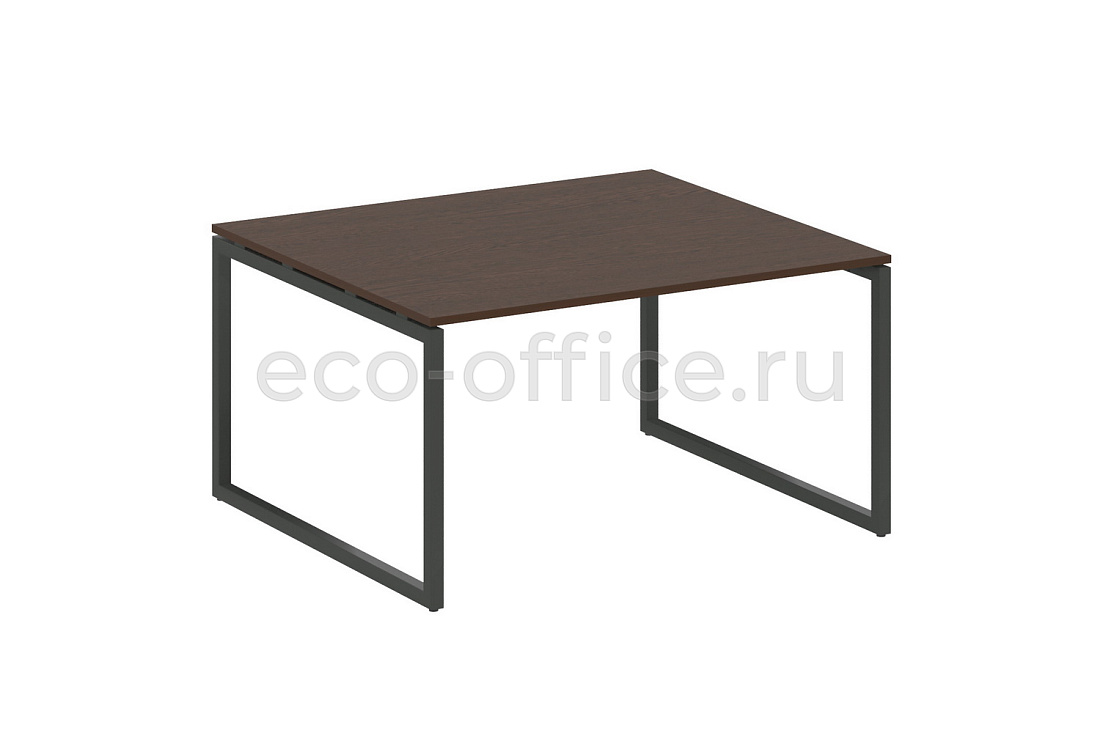 Стол переговорный (1 столешница) METAL SYSTEM QUATTRO 4x4 40БО.ПРГ-1.3 Венге Цаво / Антрацит металл  стоимость