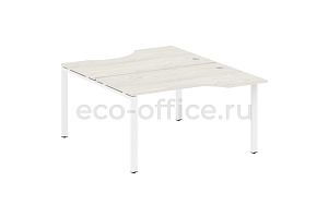 Рабочая станция криволинейная METAL SYSTEM STYLE БП.РАС-СА-2.2 Дуб Наварра / Белый металл фото