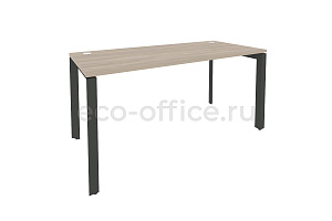 Стол рабочий на П-образном м/к ONIX O.MP-SP-4.7 Дуб Аттик / Антрацит металл фото