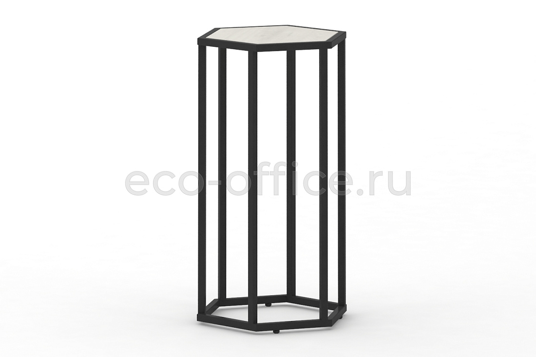 Стол журнальный HEX-800 Дуб Наварра / Чёрный металл  стоимость