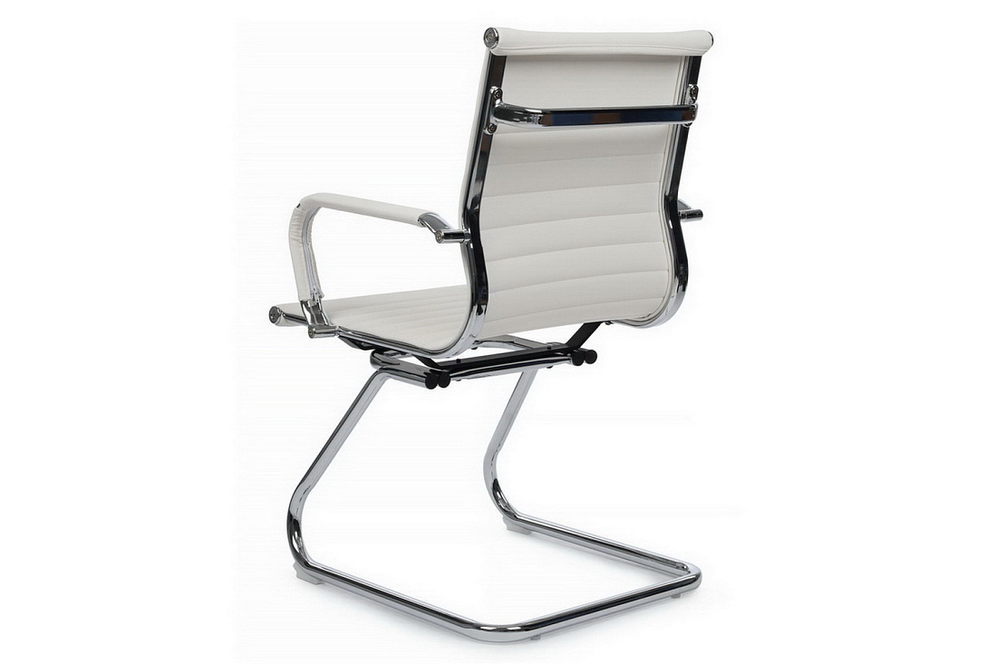Конференц-кресло RV Chair HUGO 6002-3E Белая экокожа  стоимость