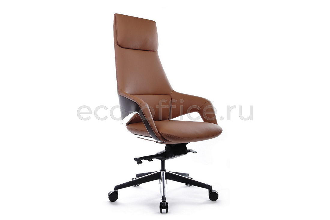Кресло руководителя RV Design AURA FK005-A Светло-коричневая кожа купить в Москве