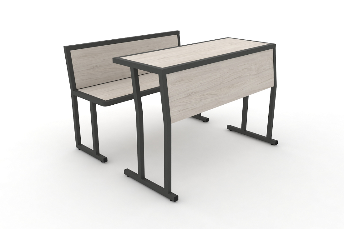 Комплект для первого ряда DESK DKN-1100SPL Денвер Светлый / Антрацит Металл  стоимость