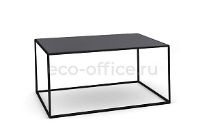 Стол кофейный FESTA 80*40 black black Чёрный Fenix / Чёрный металл фото