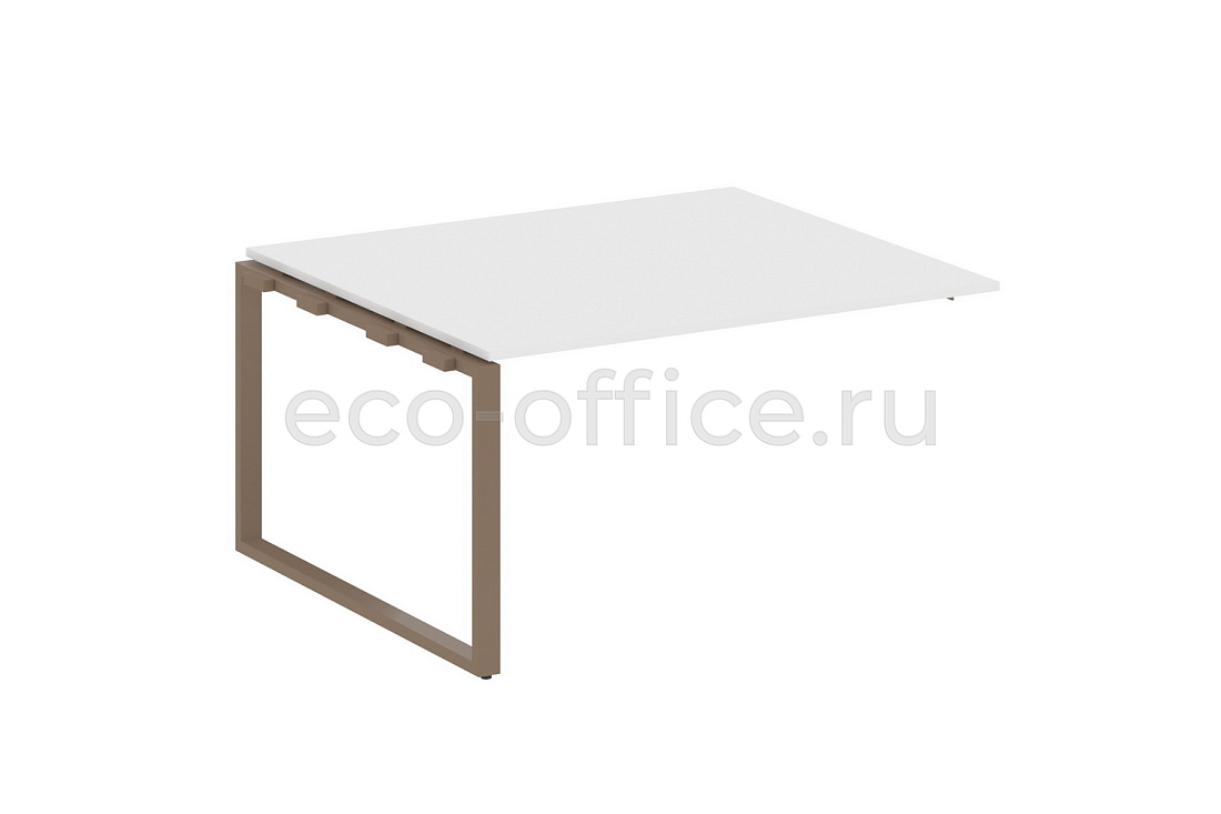 Проходной наборный элемент переговорного стола METAL SYSTEM STYLE БО.ППРГ-3 Белый / Мокко металл  стоимость