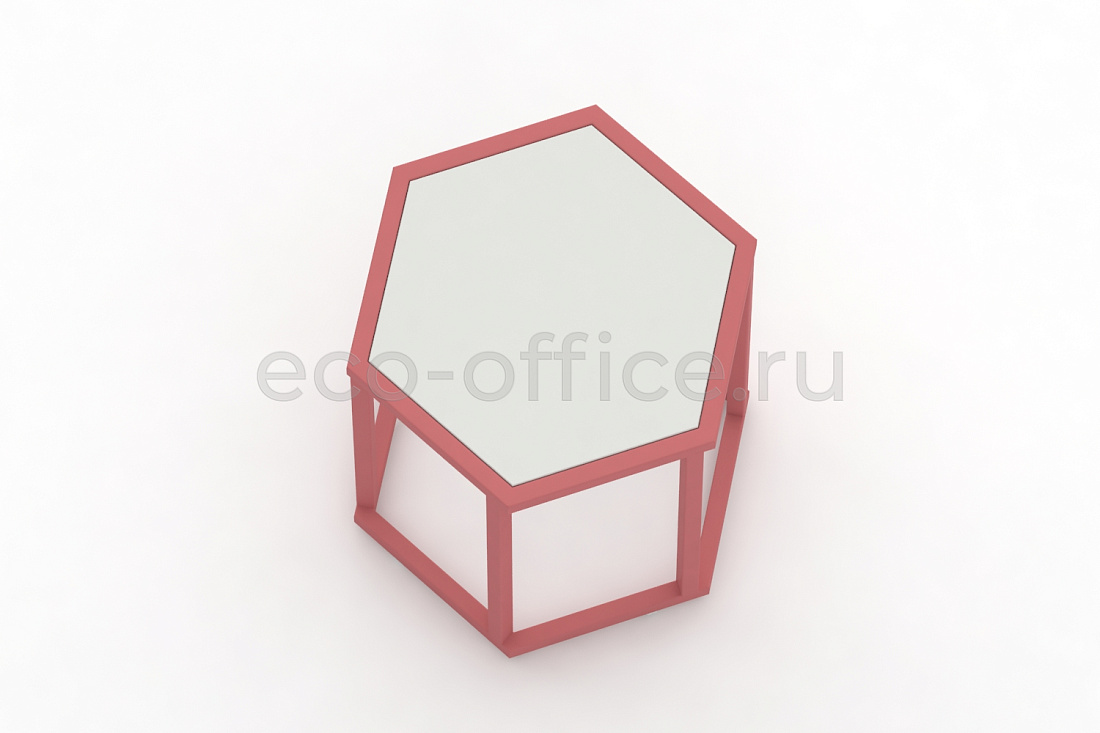 Стол журнальный HEX-450 ColorPastel Сатин / Розовый антик (RAL 3014)  стоимость
