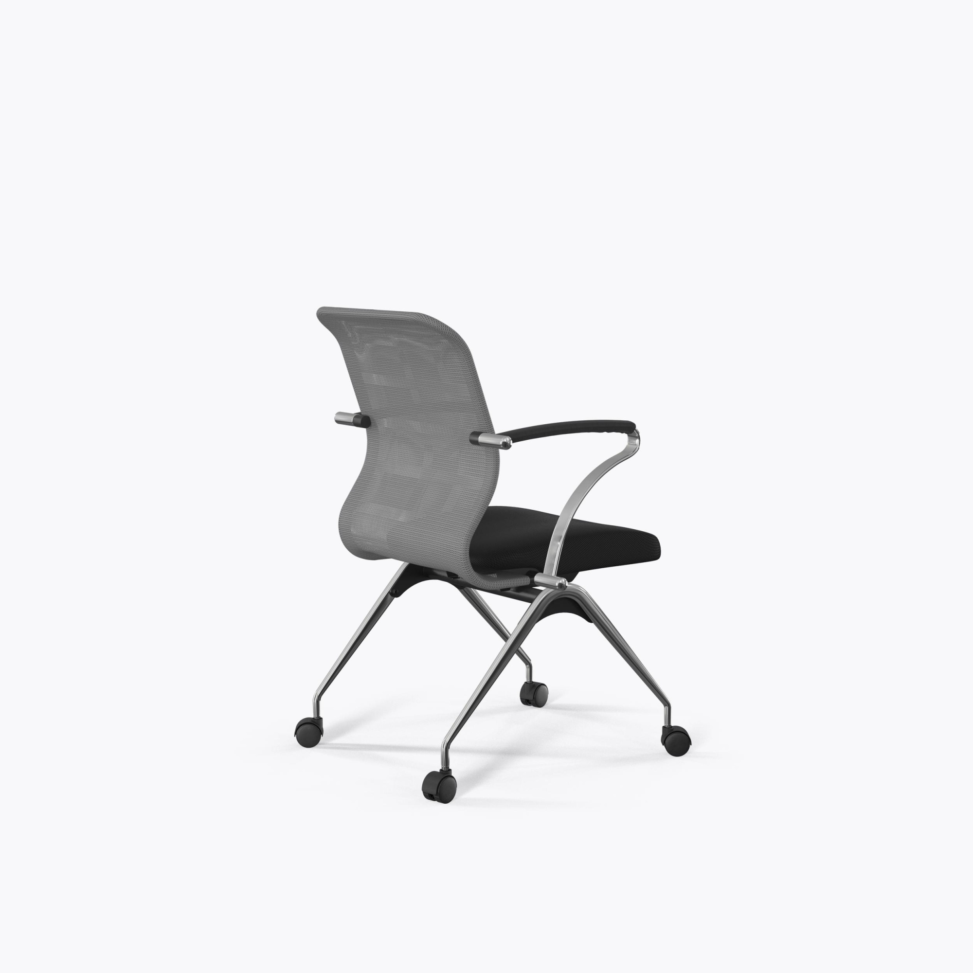 офисный стул sit 8 m4-8k - x2+umf(x1) /uh00/wh00/k15cl(f53.w01) (серый-черный) фото
