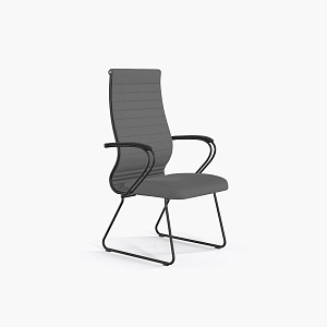 Конференс-кресло Sit 10 B2-119K - UMF(X1) /Kb02/Wh00/K3bL(F58) (Светло-серый) фото