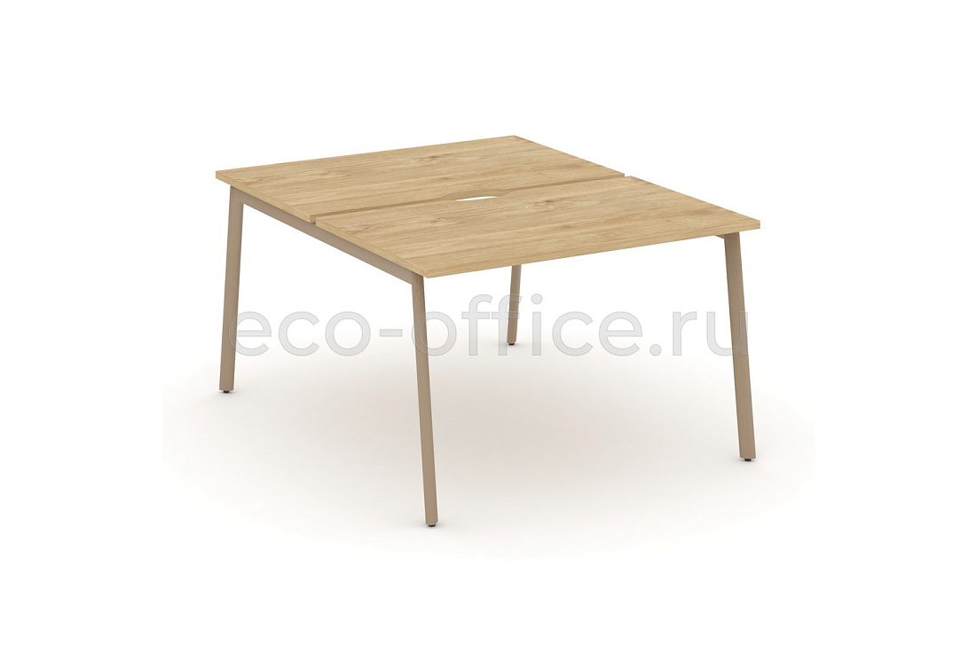 Рабочая станция на 2 места ESTETICA ES.D.RS-2.2-VP Тиквуд Светлый купить в Москве