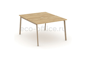 Рабочая станция на 2 места ESTETICA ES.D.RS-2.2-VP Тиквуд Светлый фото