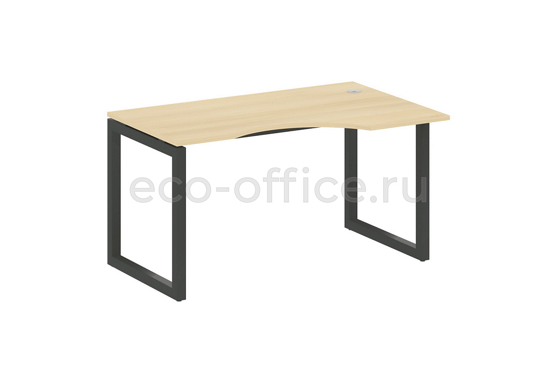 Стол криволинейный правый METAL SYSTEM QUATTRO 5x5 50БО.СА-2 Пр Акация Лорка / Антрацит металл  стоимость