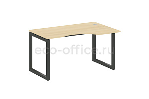 Стол криволинейный правый METAL SYSTEM QUATTRO 5x5 50БО.СА-2 Пр Акация Лорка / Антрацит металл фото