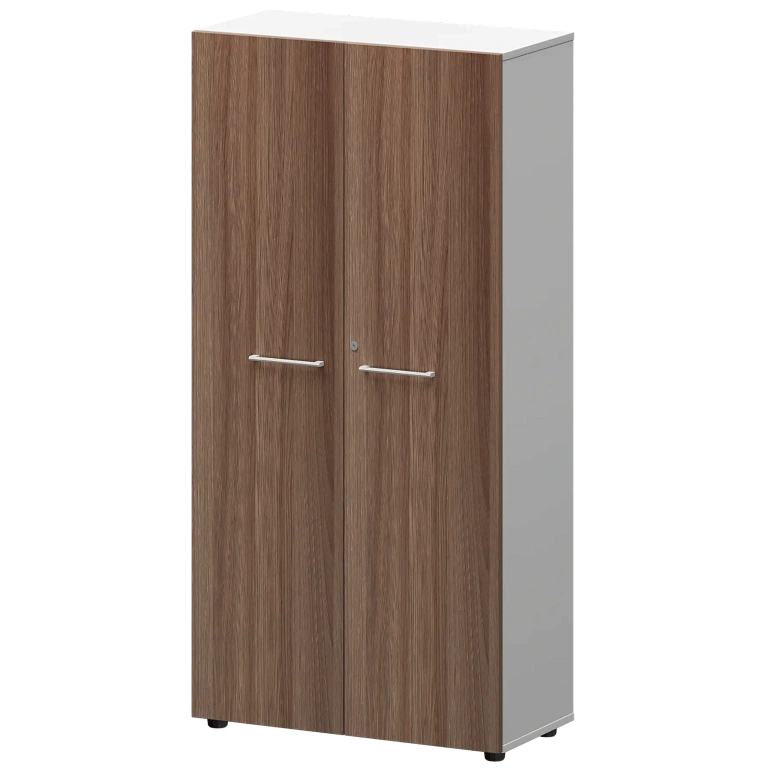 шкаф высокий закрытый protech смш48f(б) темный шимо/белый фото