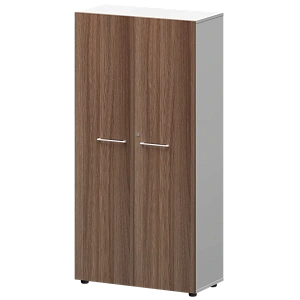 Шкаф высокий закрытый Protech СМШ48F(Б) Темный шимо/Белый фото