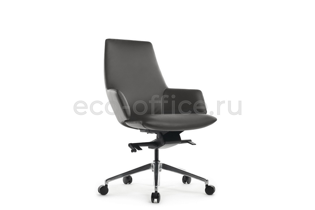 Кресло руководителя RV Design SPELL-M B1719 Антрацит кожа купить в Москве