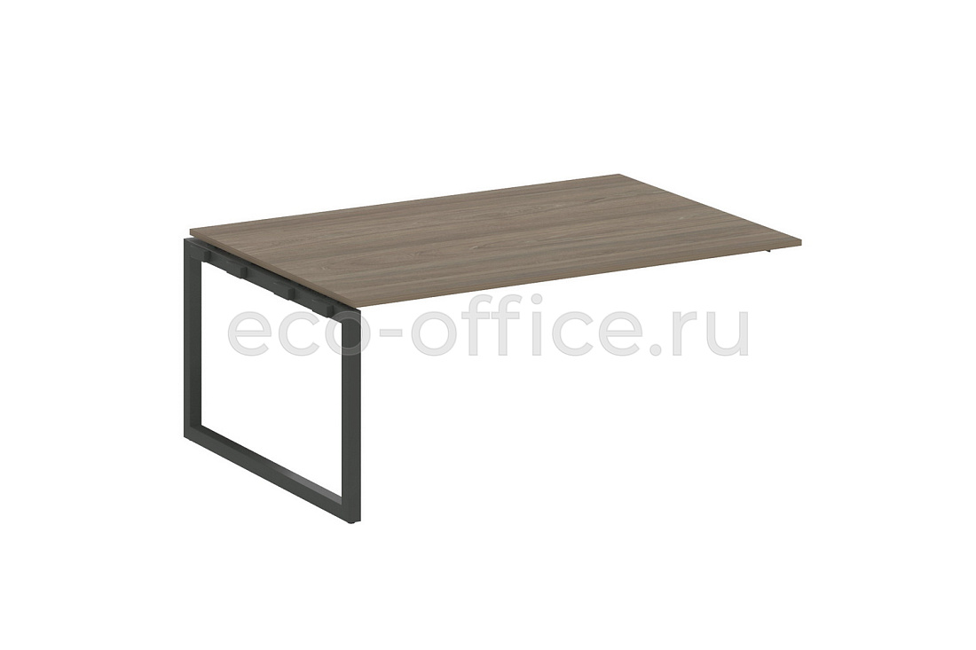 Проходной наборный элемент переговорного стола METAL SYSTEM QUATTRO 5x5 50БО.ППРГ-5 Вяз Благородный / Антрацит металл   стоимость