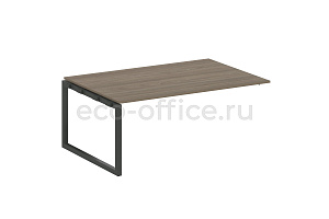 Проходной наборный элемент переговорного стола METAL SYSTEM QUATTRO 5x5 50БО.ППРГ-5 Вяз Благородный / Антрацит металл фото