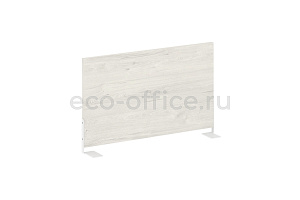 Экран для стола боковой L600 METAL SYSTEM STYLE Б.ЭКР-60 Дуб Наварра / Белый металл фото